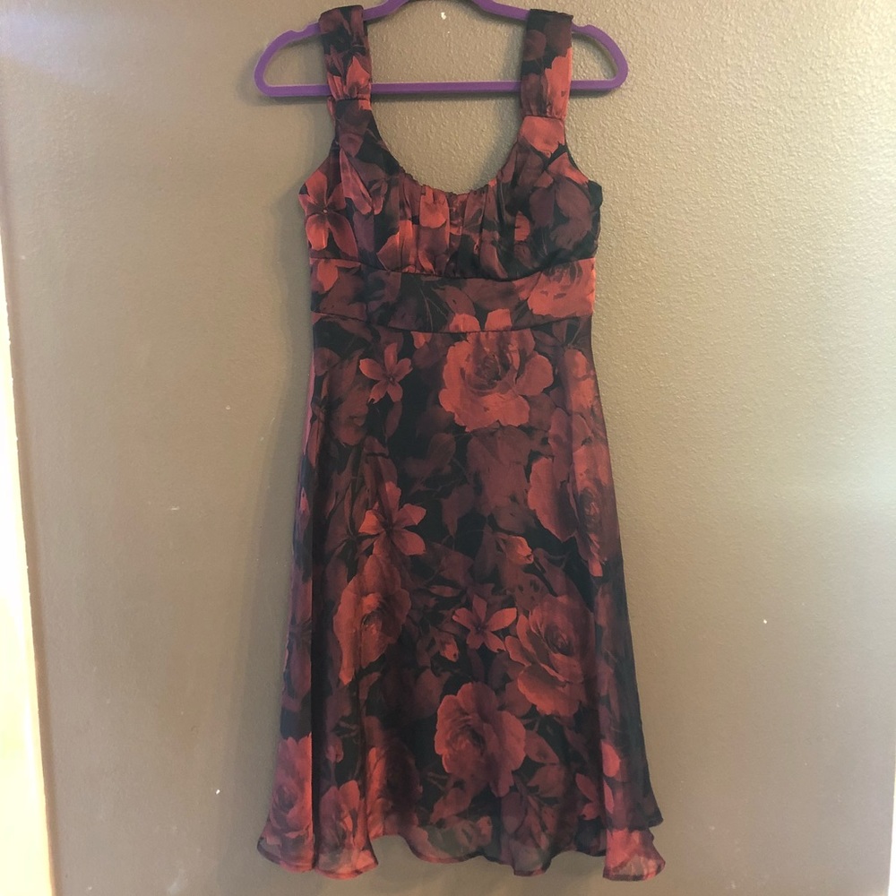 Red Floral Dress